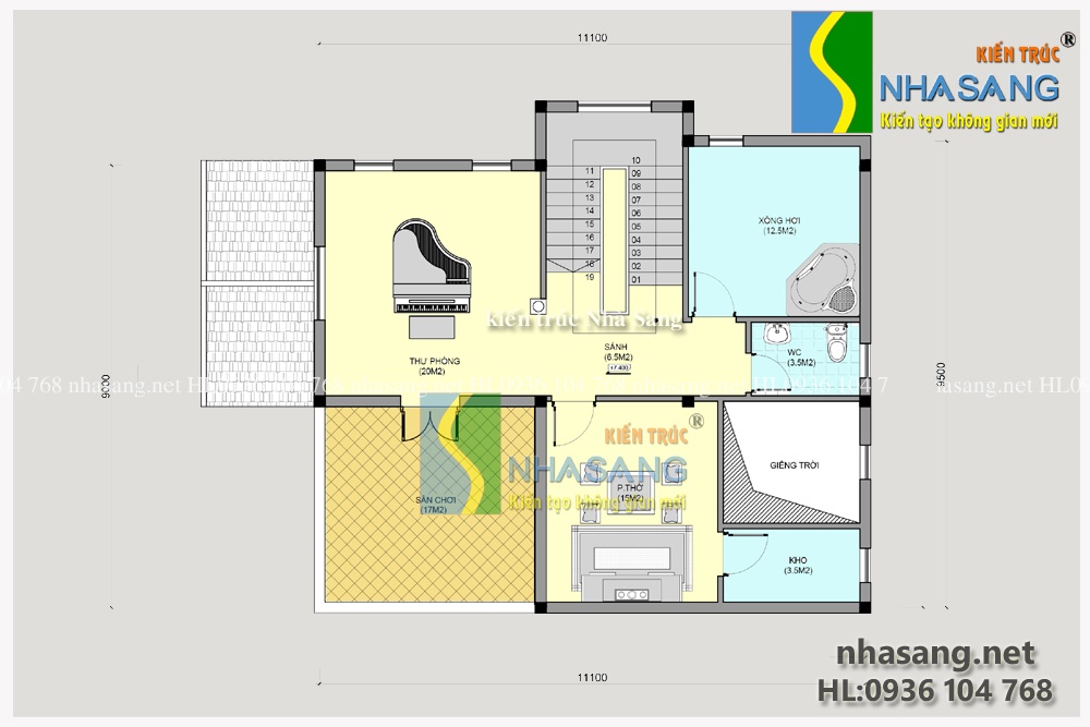 mẫu thiết kế nhà biệt thự tân cổ điển 3 tầng đẹp